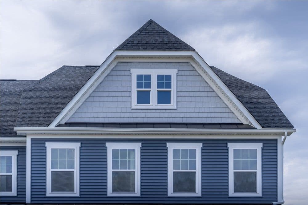 Windows on house