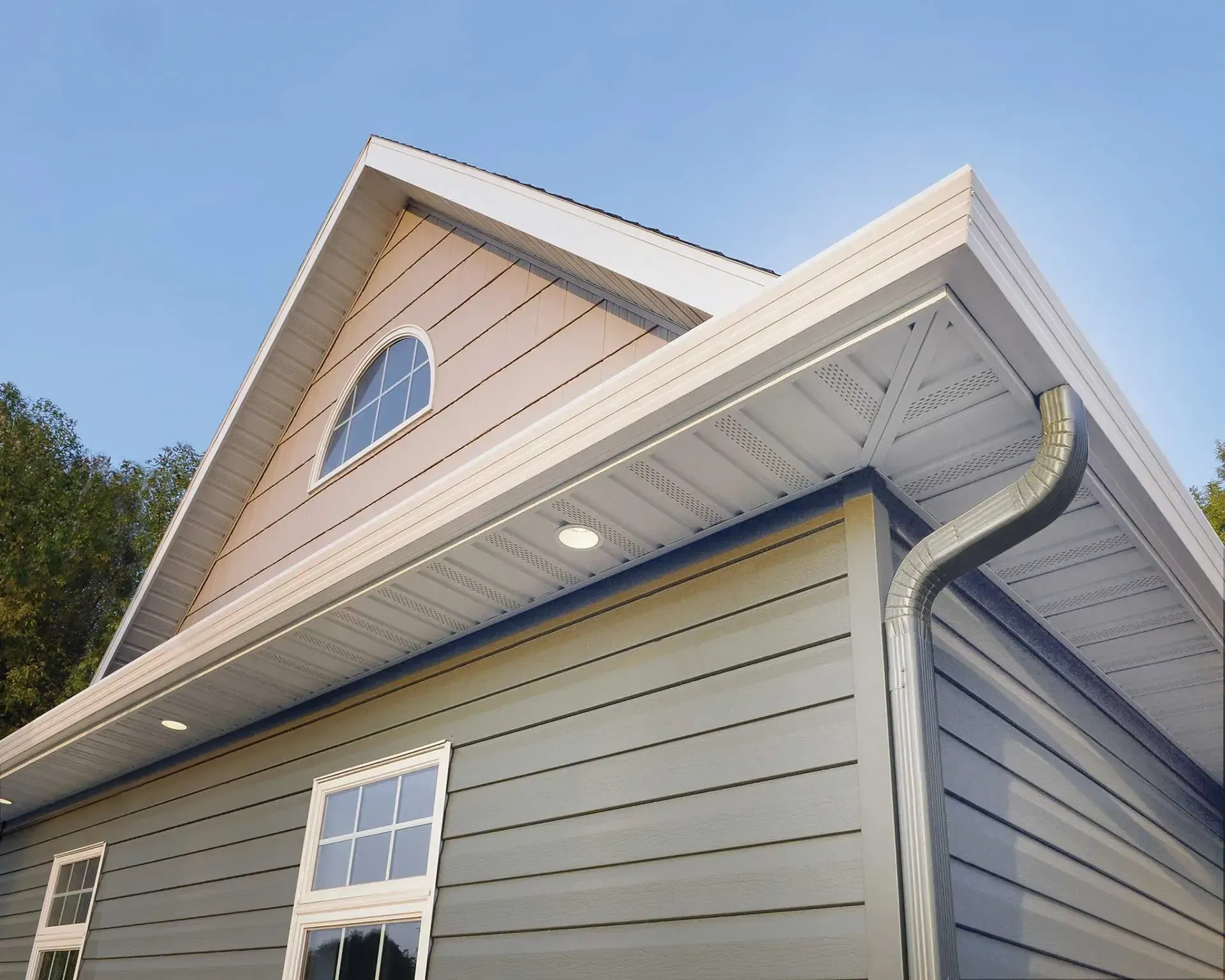 Home with new gutters