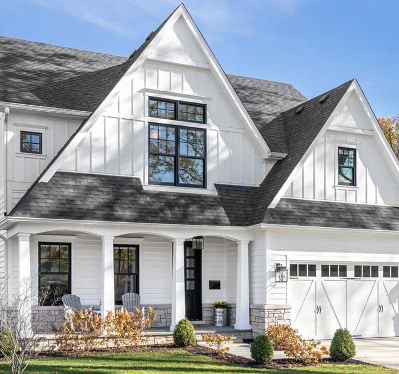 White House Grey Roof